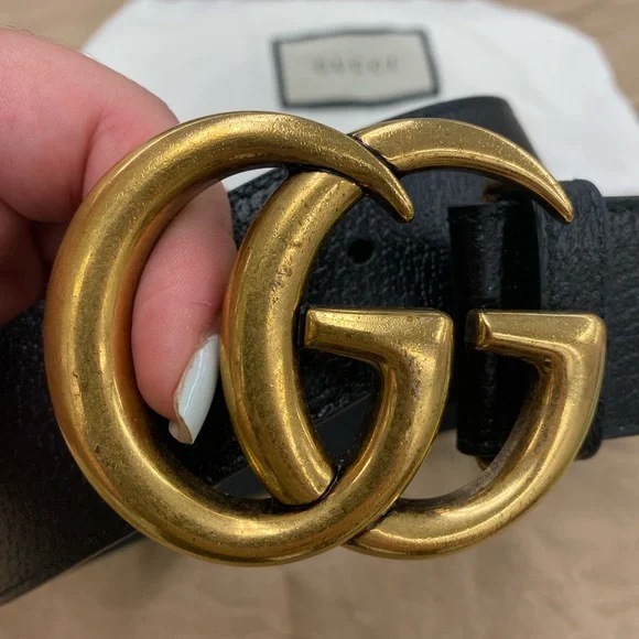 Gucci | Accessories | Gucci Leather Belt 5 In Width Size 9  display picture 1